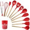 12pcs Silicone Kitchen Utensil Set with Holder (4)