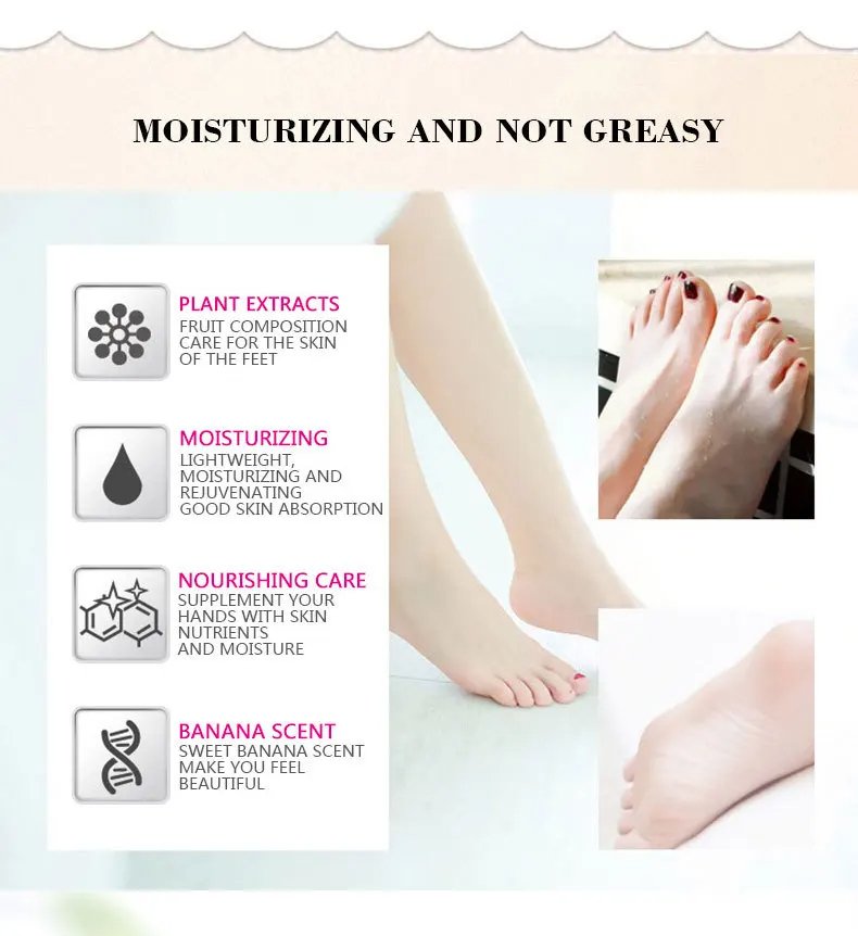 Banana Milk Extract Cracked Foot Massage Cream (7)